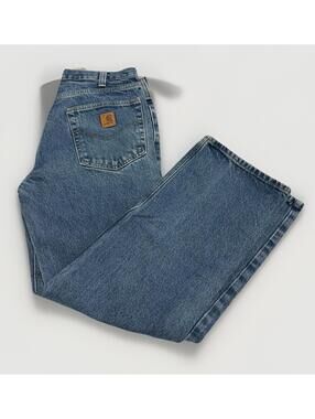 Men’s Carhartt Made In Mexico Relaxed Fit Straight Leg Jeans Size 32x30